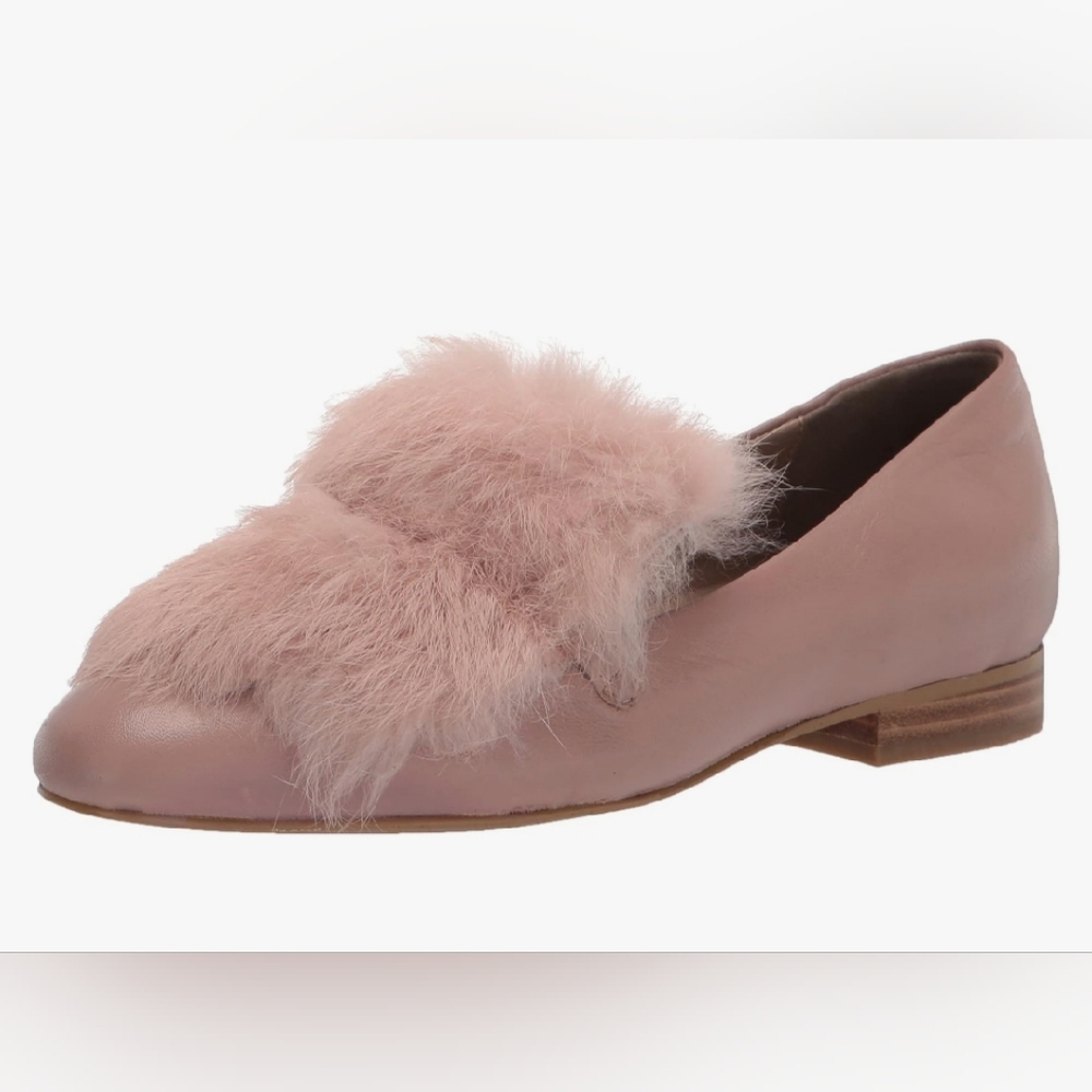 Donald J Pliner Pink Fur Loafers
